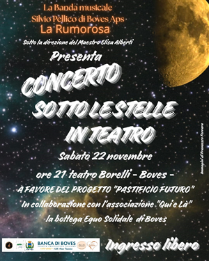 Sabato 22 novembre il concerto di Santa Cecilia: “Concerto sotto le stelle in teatro”