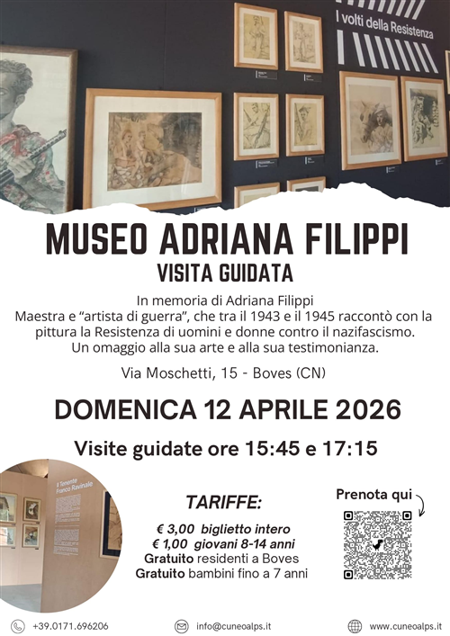 Domenica 12 aprile aprirà il Museo di Adriana Filippi