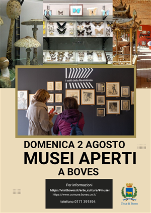 Domenica 2 agosto apertura mensile dei Musei della Città