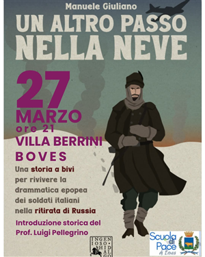 Venerdì 27 marzo la presentazione del libro-game  Un altro passo nella neve di Manuele Giuliano